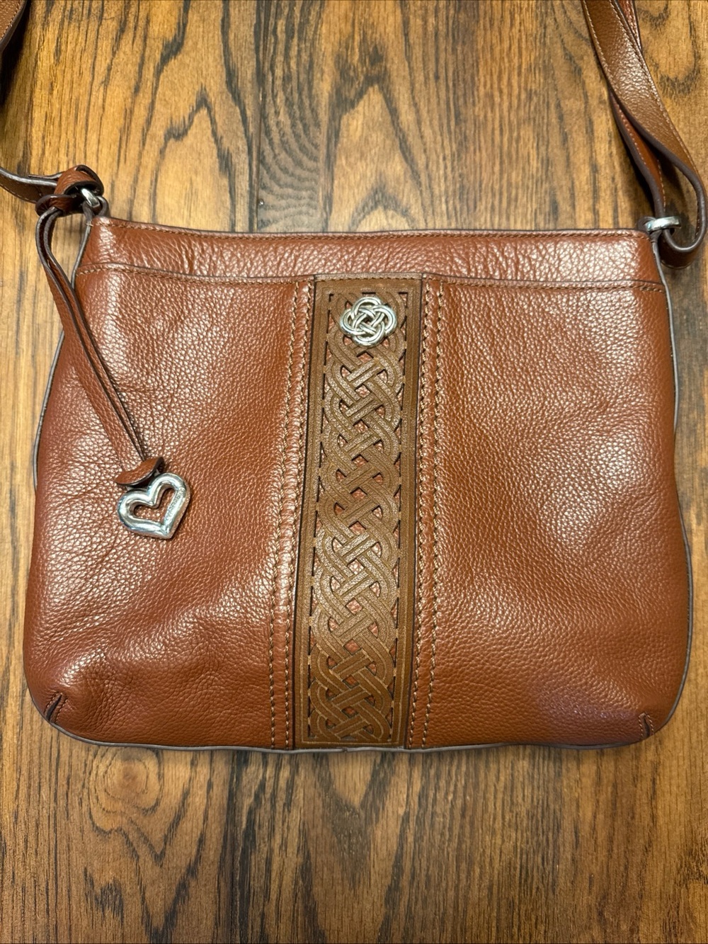 Brighton Addy Cross Body Bag Purse Brown Bourbon Celtic Inspired